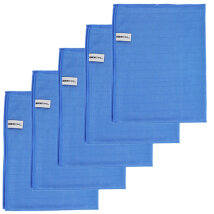Poliertuch 50 x 60 cm 5er Set blau