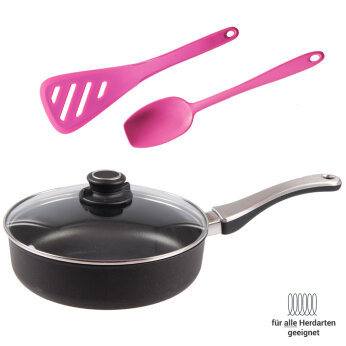 leichtes Kennenlern Set Induktion 4tlg. pink