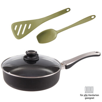 leichtes Kennenlern Set Induktion 4tlg. olive