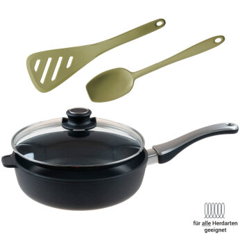 Kennenlern Set 4 tlg. Induktion olive