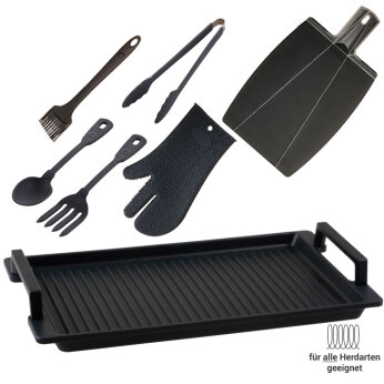 Grill Set Induktion 7tlg. anthrazit