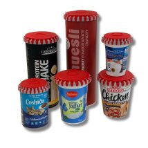 1Click-Deckel Set 6-tlg rot