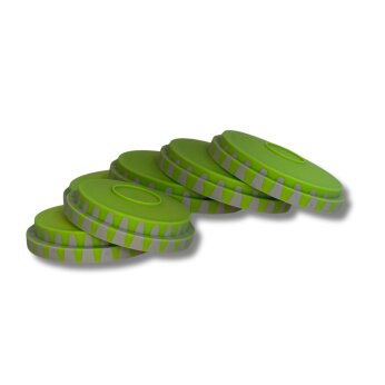 1Click-Deckel Set 6-tlg limette