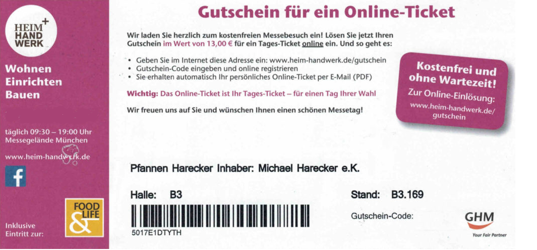kostenlose Eintrittskarten
