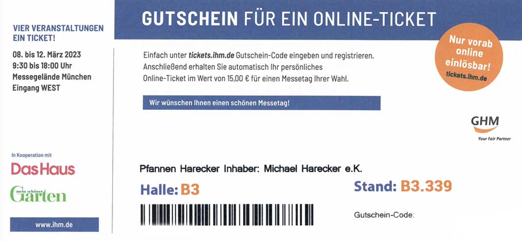 Eintrittskarte IHM